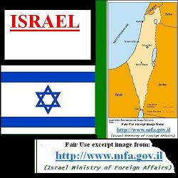 Israel's Flag & Map